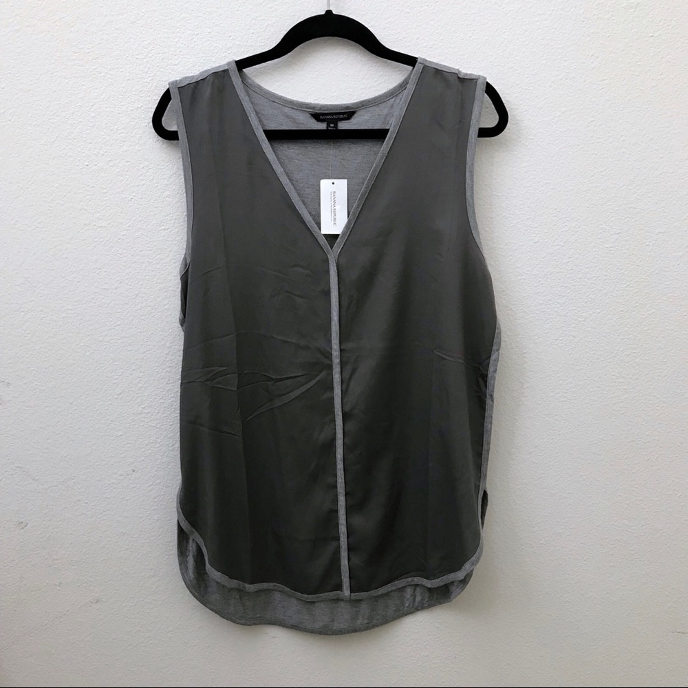 NEW Banana Relublic gray shell tank top